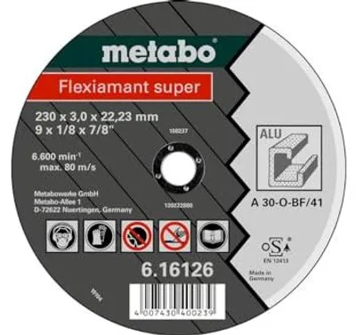 Produktbild von Metabo Flexiamant Super Trennscheibe Alu Universalscheibe, offene Struktur