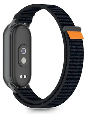 Produktbild von Tech-Protect Nylon Pro Strap für Xiaomi Smart Band 8 / 9 / 10 / Nfc - Schwarz und Orange