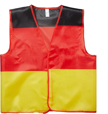 Produktbild von JUNG Fan Weste Deutschland Fussball WM 2026 Fahne Fanartikel, Fußball Weltmeisterschaft 26 (Fahne, Flagge, Fan Artikel, Mützen, Auto)