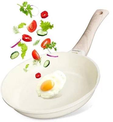 Productafbeelding van Keramische pan 20 cm antiaanbaklaag, braadpan, inductie, omeletpan, koekenpan