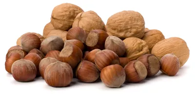 Productafbeelding van Natuurlijke notenmix in doos, 2 x 1 kg – Walnoten en hazelnoten uit Polen, onbewerkt, verpakt in een kartonnen doos