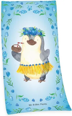 Immagine prodotto di Asciugamano Herding Beach 75x150 Mr e Mrs Panda blu baby cotone H23