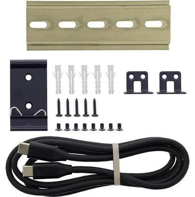 Obrázek produktu pro InLine 35396I, USB 3.2 Gen 1 (3.1 Gen 1) Type-C, USB 3.2 Gen 1 (3.1 Gen 1) Type-A, RJ-45, 5000 Mbit/s, Černá, Hliník, 1 m