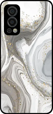 Produktbild von Smartphonica Telefon Fall geeignet für OnePlus Nord 2 5G mit Marmor-Druck - TPU zurück Abdeckung Fall Marmor-Design - Silber