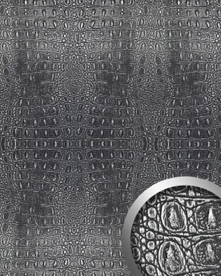 Produktbild von WallFace 13521 CROCO Design Struktur Wand-Paneel 3D Verkleidung silber | 2,60 qm