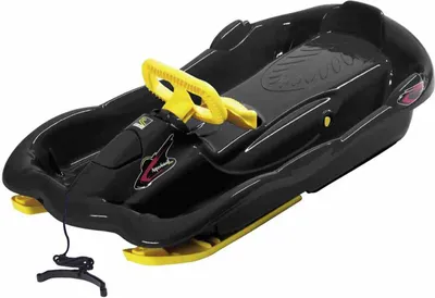Produktbild von ALPENGAUDI Ski-Bob Space - Robuster und spaßiger Ski-Bob für alle Schneeverhältnisse SCHWARZ One Size