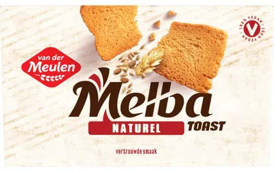 Produktbild von Van der Meulen Bakkerijproducten 8710649120992, Knäckebrot, Natürlich/Natur, 120 g, 20 g, Rechteck, 384 kcal