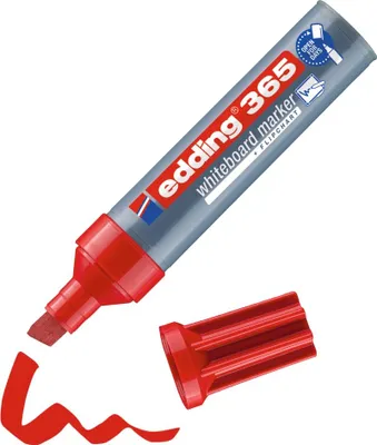 Produktbild von Edding 365, 1 Stück(e), Rot, Meißel, Kunststoff, Rund, 2 mm