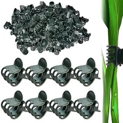 Produktbild von 100 Stück Orchideenclips - Pflanzenclips - Gartenclips - Zweige/Pflanzen binden - Pflanzenstütze – Für Orchideen oder Kletterpflanzen