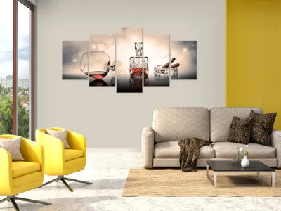 Immagine prodotto di COGNAC ZIGARRE quadro in vetro acrilico quadri moderni da parete in vetro i-A-0110-k-p
