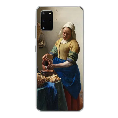 Produktbild von MuchoWow® Handyhülle Schutzhülle Hülle für Samsung Galaxy S20 Plus Das Milchmädchen - Johannes Vermeer Silikon Softcase Handy Hülle - Hartschale