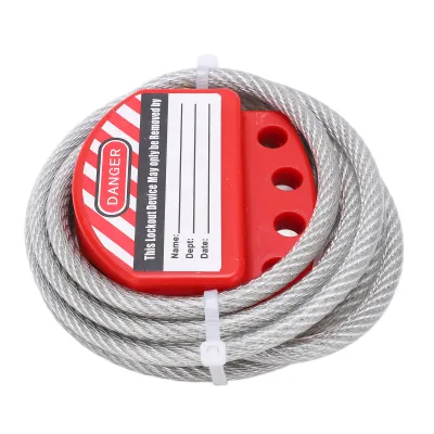 Produktbild von Kabelschloss,Lockout Tagout Kabelschloss,Beschichtetes Kabelschloss,Lockout Tagout Kit,Einstellbares Lockout Tagout Stahlkabel,Sicherheitskabelschloss