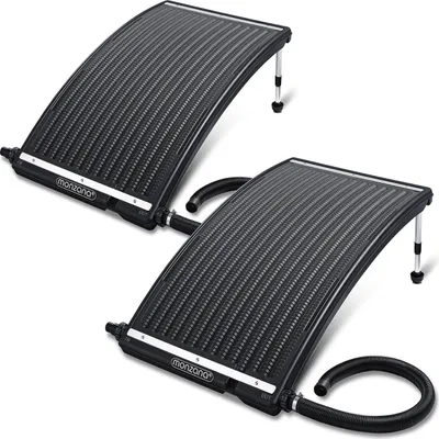 Produktbild von MONZANA® Sonnenkollektor Pool 2x 112x55x14cm 10000 L/h Höhenverstellbar 32/38mm Anschluss UV-Beständig Erweiterbar Poolheizung Solar Heizung Wasser