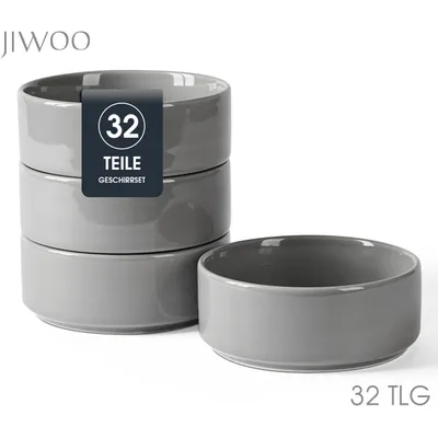 Produktbild von Schale set 32-teiliges Ø13,5cm Keramik Snackschalen Müslischale Suppenschale Schalen für 32 Personen Schüssel Mikrowellen- und Spülmaschinenfest