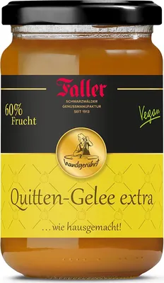Produktbild von Faller Quitten Gelee extra: Hausgemachter Genuss, 60% Frucht, 330g