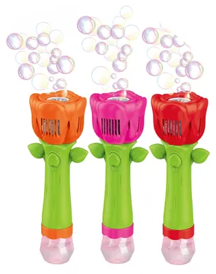Obrázok produktu pre Wiky, pištoľ na bublinky, ružová, s LED, 100 ml, 26 cm, vhodné pre deti od 3 rokov