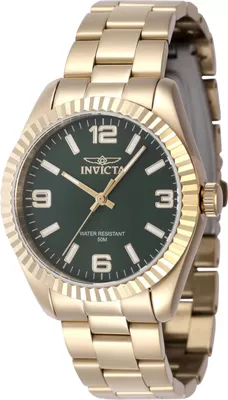 Produktbild von Invicta Specialty 47474 Damenarmbanduhr - Quartz Bewegung - Edelstahl mit grünem Zifferblatt - 36 mm