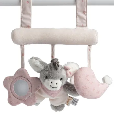 Produktbild von Sterntaler 6602318, Junge/Mädchen, Integrierte Beißringe, Mit Ton, Baumwolle, Polyester, Grau, Pink, Weiß, 1 Stück(e)