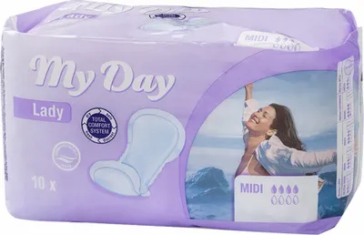 Image de My Day Midi Serviettes pour l'incontinence 10 unités
