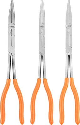 Produktbild von NEO TOOLS Profi-Satz 3-tlg. CrV Doppelgelenk-Zangen 33cm – Ergonomisch PVC-Griff für sicheren Halt
