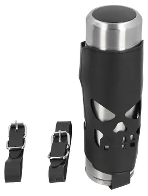 Obrázek produktu pro Držák na motocyklPolyuretankůže Skeleton Wrap Around Univerzální držák na láhev s vodou na kolo