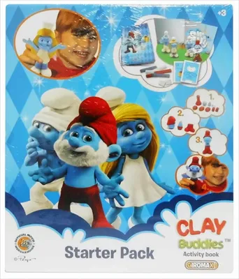 Produktbild von Die Schlümpfe Clay Buddies Starter Set