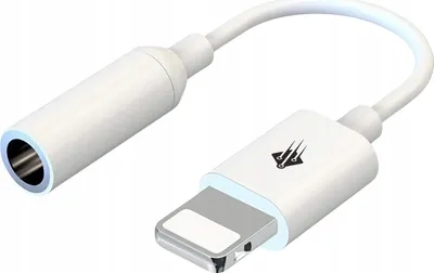 Image de Adaptateur câble Lightning vers mini-jack 3,5 mm AUX Audio 10 cm