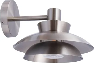 Zdjęcie produktu dla Zewnętrzna lampa ścienna Lucande Thais, stal nierdzewna, Ø 25 cm
