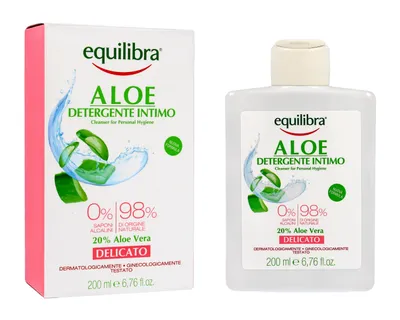 Obrázok produktu pre Equilibra, Aloesowy Żel do higieny intymnej, 200 ml