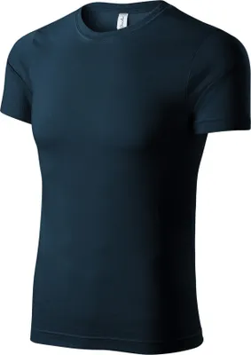 Produktbild von Uni-T-Shirt aus Baumwolle, 100% Baumwolle, unbedruckt, einfarbig, 175g/m2, Farbe dunkelblau, Größe L