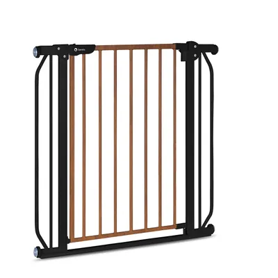 A baby gate is shown against a white background.