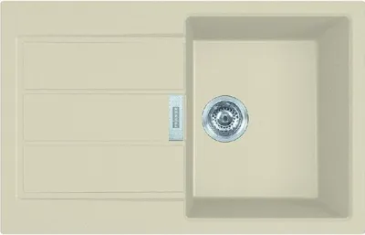 Zdjęcie produktu dla Franke Sirius 2.0 - zlewozmywak tektonitowy S2D 611-78, 780x500 mm, beżowy 143.0670.896