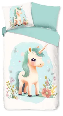 Productafbeelding van Good Morning Kinderdekbedovertrek "One" - Multi - (140x220 cm) - 100% Katoen