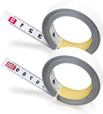 Produktbild von Selbstklebendes Maßband Weiß Gelbem Lack Kühlgelassenem Stahl 3m Links Rechts 3m Rechts Links - Angebot: 2 Stücke.