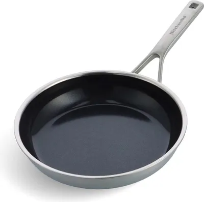 Zdjęcie produktu dla KitchenAid CC004949-001, Okrągły, Patelnia uniwersalna, Czarny, Stal nierdzewna, Ceramika, Stal nierdzewna, 24 cm