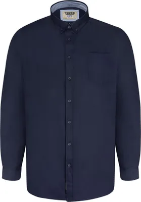 Image de Duke - "D555 Richard" chemise pour homme manches longues DC462 (5XL) (Bleu marine)