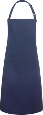 Produktbild von Karlowsky Latzschürze BASIC mit Schnalle und Tasche 75 x 90 cm unisex Polyester/Baumwollmix Marine