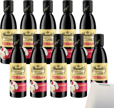 Produktbild von Mazzetti CREMAceto Balsamico Himbeere VPE (10x250ml Flasche) + usy Block