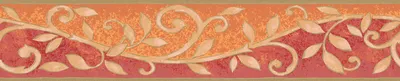 A decorative border with a floral pattern.