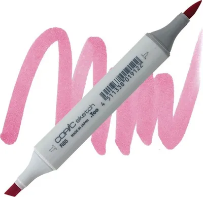 Immagine prodotto di COPIC Sketch pennello e scalpello a doppia faccia, R85 rosso rosa