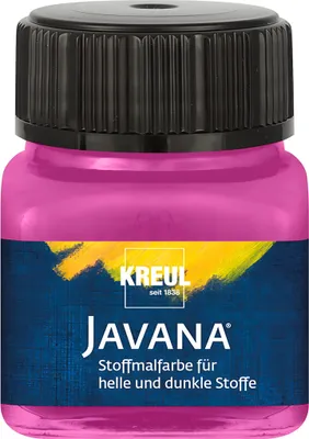 Produktbild von KREUL Javana Stoffmalfarbe für helle und dunkle Stoffe Magenta 20 ml