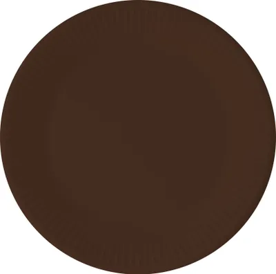 Image de Compostable Unicolore Marron 8 assiettes en carton 23cm