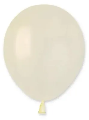 Obrázek produktu pro Metallické balónky v barvě slonové kosti, 12,5 cm, 100 ks – Godan