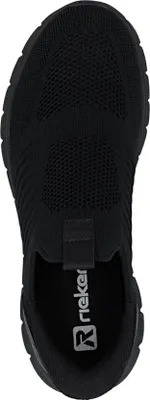 Produktbild von Rieker Herren Slipper Sneaker mit ultraleichter Sohle und Komfortweite B6659, Größe:44 EU, Farbe:Schwarz