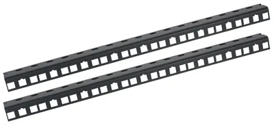 Rackschiene für 10 Zoll Serverschränke mit 9 Höheneinheiten von HMF in Schwarz