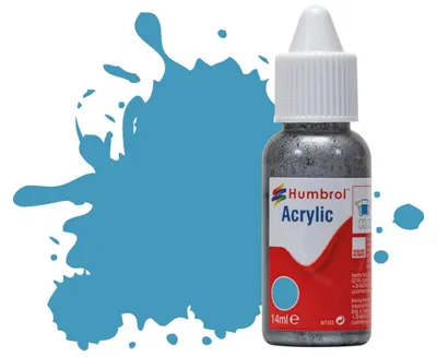 Immagine prodotto di Humbrol DB0089 - N. 89 Blu medio - Flacone contagocce in acrilico da 14 ml