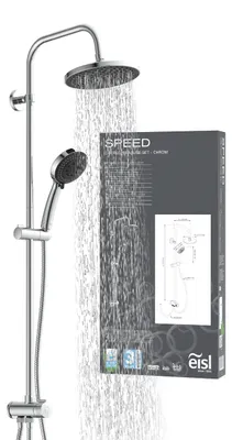Produktbild von DX12051U SPEED Überkopfbrause-Set, Chrom
