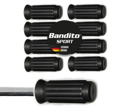Produktbild von Kickergriff MasterCup Tournament, traditioneller Soccer-Griff, beliebt bei Vereins- und Turnierspieler,  für 16 mm Kickerstangen, rutschfest, Länge 90 mm Dicke 35 mm, Set 8 St.