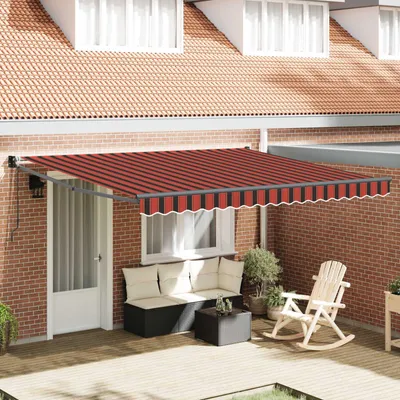 Immagine prodotto di Tenda da sole estensibile vidaXL arancione e marrone 400 x 300 cm