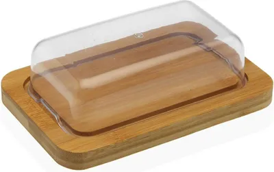 Image de Beurrier versa Bambou Polystyrène 12,5 x 6 x 19 cm